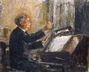 strauss directing an opera from the pit , by wilhelm viktor krausz camille saint